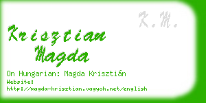 krisztian magda business card