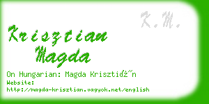 krisztian magda business card